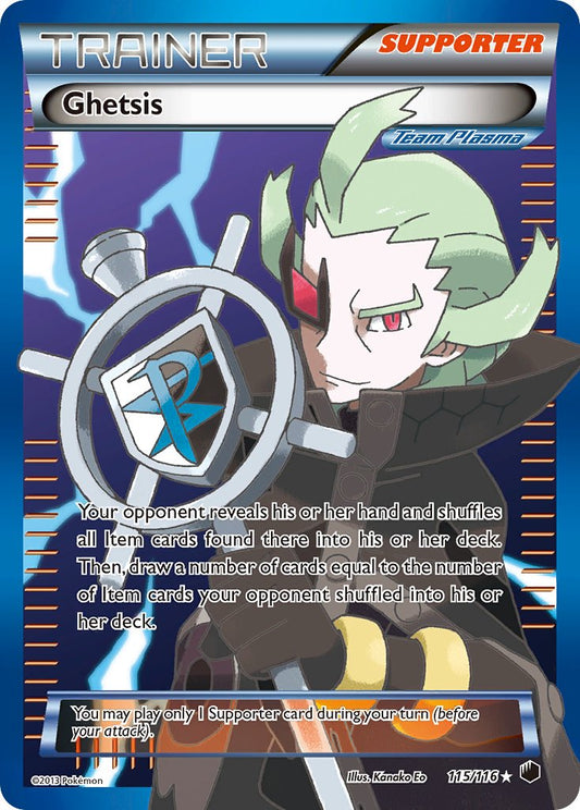 Ghetsis | Plasma Freeze | Black & White | 115/116 | New Mint | Ultra Rare