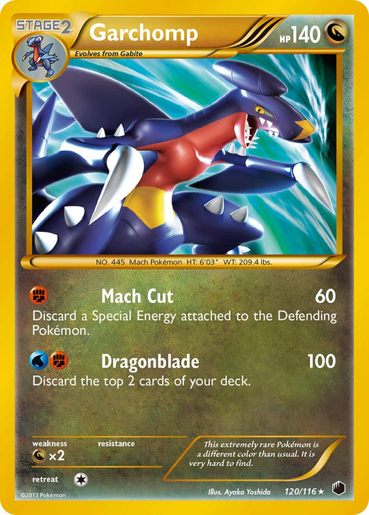 Garchomp | Plasma Freeze | Black & White | 120/116 | New Mint | Rare Secret