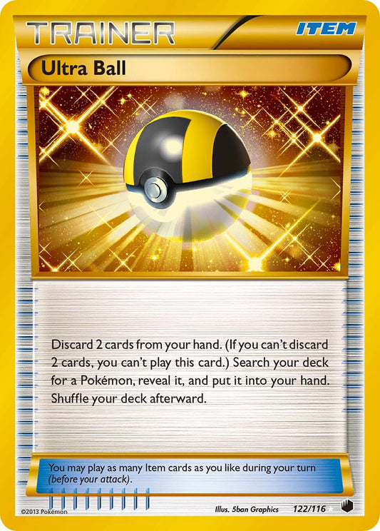 Ultra Ball | Plasma Freeze | Black & White | 122/116 | New Mint | Rare Secret