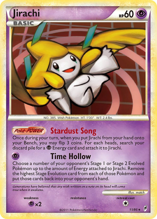 Jirachi | Call of Legends | HeartGold & SoulSilver | 11/95 | New Mint | Rare Holo