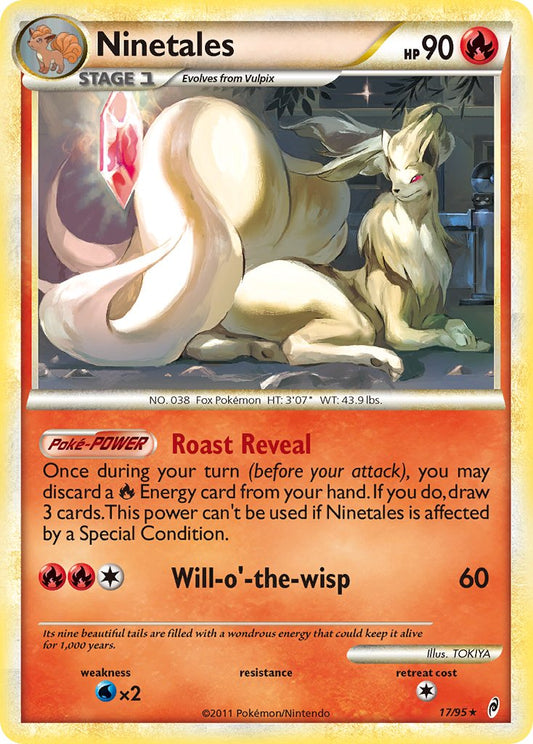 Ninetales | Call of Legends | HeartGold & SoulSilver | 17/95 | New Mint | Rare Holo