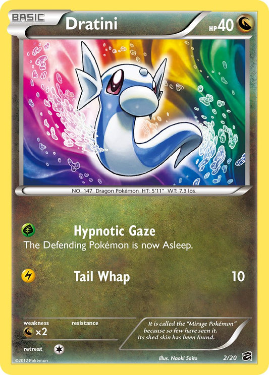 Dratini | Dragon Vault | Black & White | 2/20 | New Mint | No Rarity