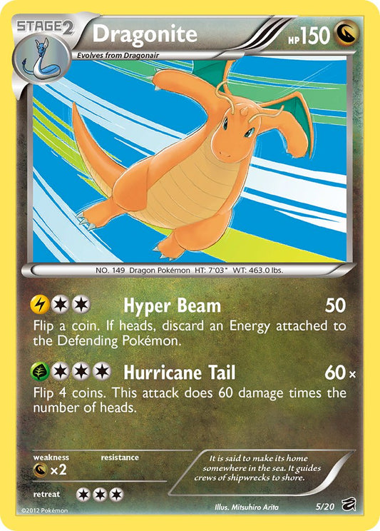 Dragonite | Dragon Vault | Black & White | 5/20 | New Mint | No Rarity