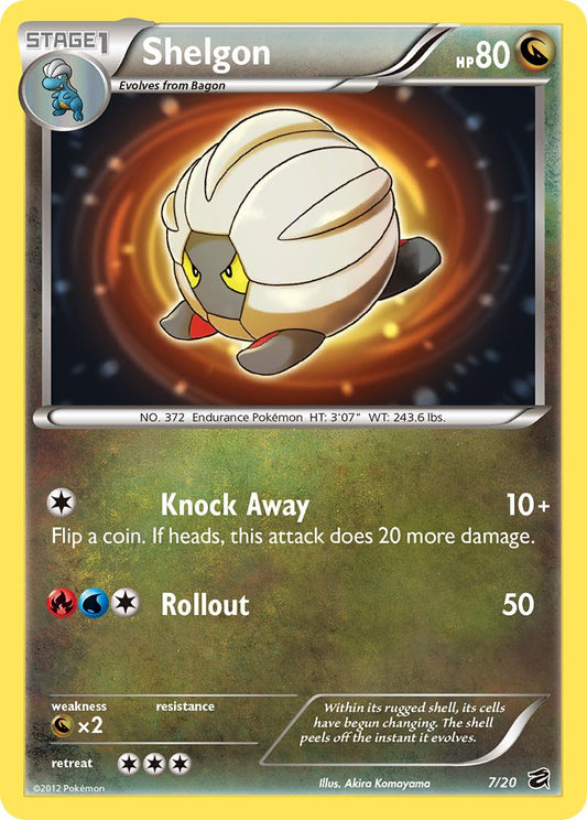 Shelgon | Dragon Vault | Black & White | 7/20 | New Mint | No Rarity