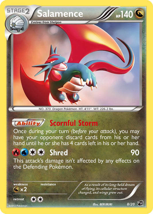 Salamence | Dragon Vault | Black & White | 8/20 | New Mint | No Rarity
