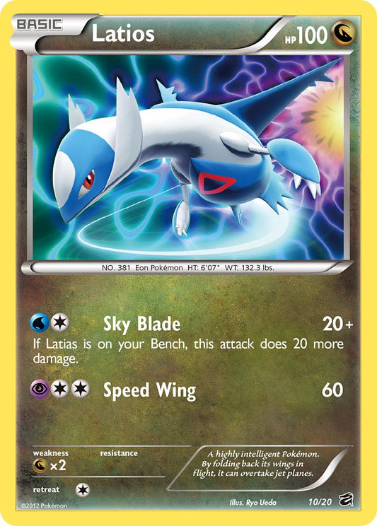 Latios | Dragon Vault | Black & White | 10/20 | New Mint | No Rarity