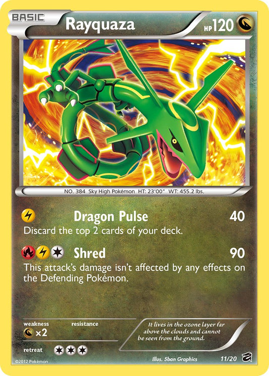 Rayquaza | Dragon Vault | Black & White | 11/20 | New Mint | No Rarity