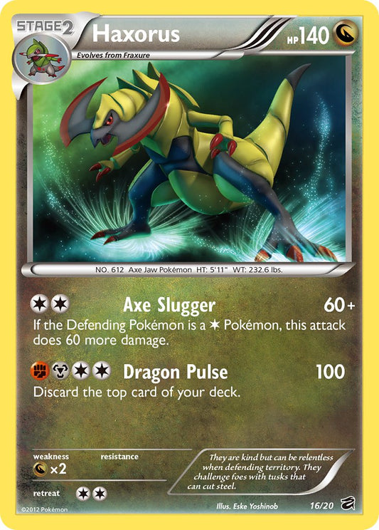 Haxorus | Dragon Vault | Black & White | 16/20 | New Mint | No Rarity