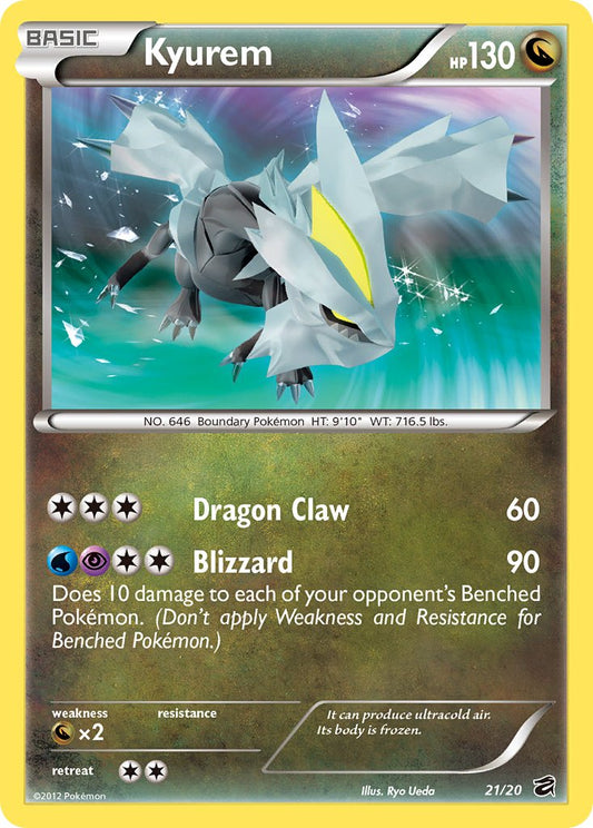 Kyurem | Dragon Vault | Black & White | 21/20 | New Mint | No Rarity