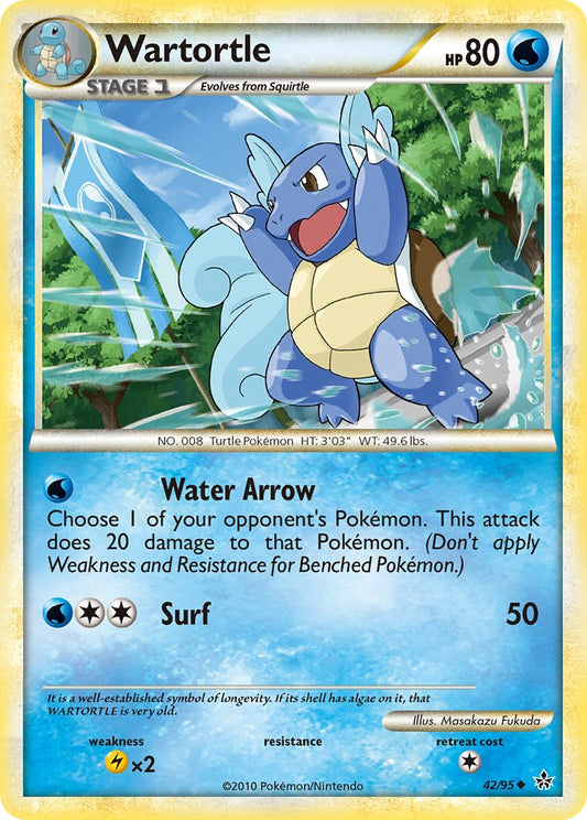 Wartortle | Unleashed | HeartGold & SoulSilver | 42/95 | New Mint | Uncommon