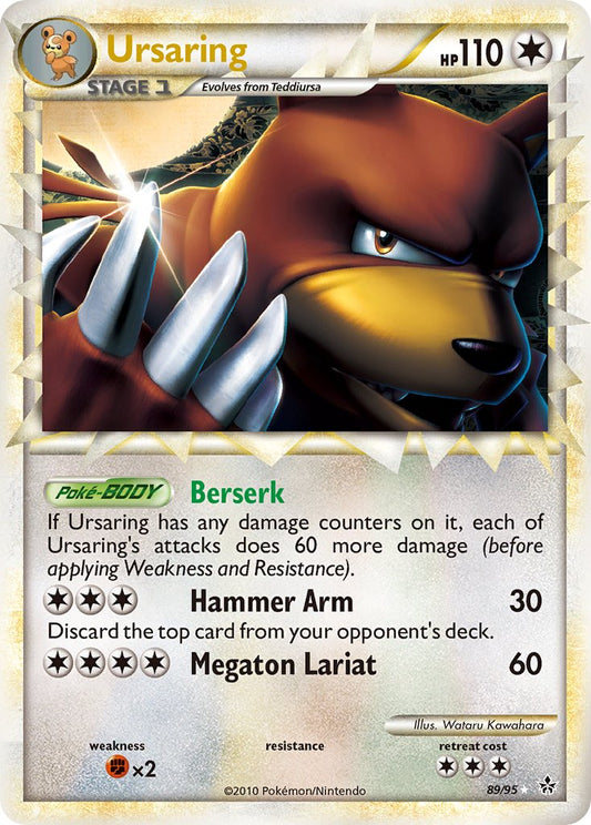 Ursaring | Unleashed | HeartGold & SoulSilver | 89/95 | New Mint | Rare Prime