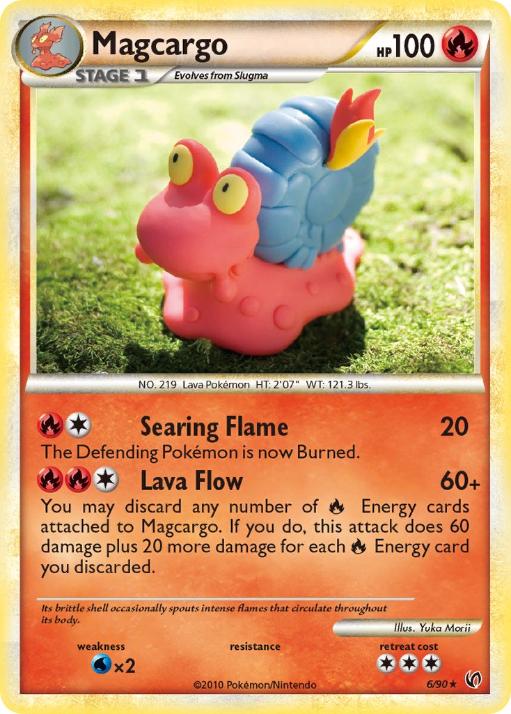 Magcargo | Undaunted | HeartGold & SoulSilver | 6/90 | New Mint | Rare Holo