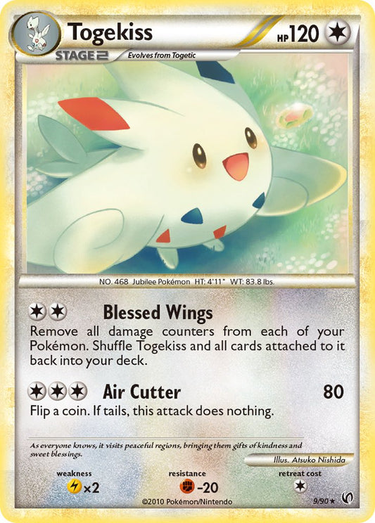 Togekiss | Undaunted | HeartGold & SoulSilver | 9/90 | New Mint | Rare Holo