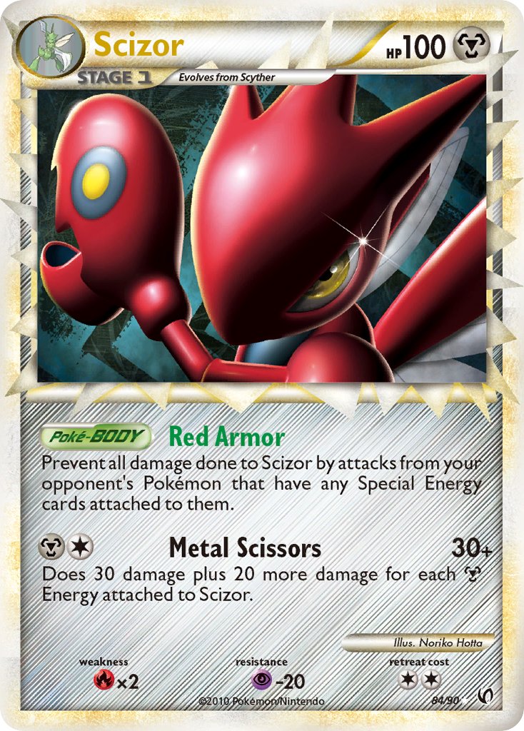 Scizor | Undaunted | HeartGold & SoulSilver | 84/90 | New Mint | Rare Prime