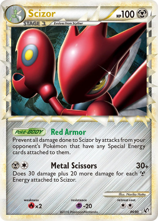 Scizor | Undaunted | HeartGold & SoulSilver | 84/90 | New Mint | Rare Prime