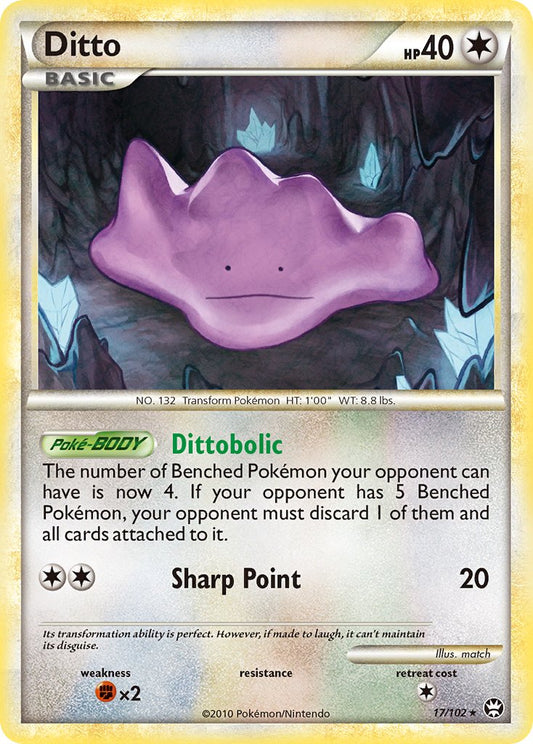 Ditto | Triumphant | HeartGold & SoulSilver | 17/102 | New Mint | Rare