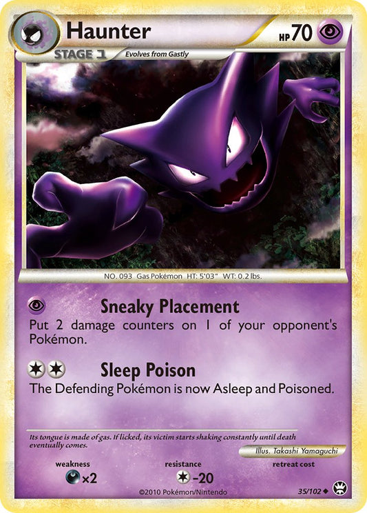 Haunter | Triumphant | HeartGold & SoulSilver | 35/102 | New Mint | Uncommon