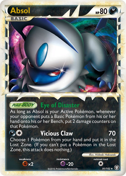 Absol | Triumphant | HeartGold & SoulSilver | 91/102 | New Mint | Rare Prime