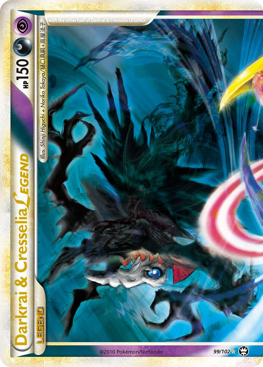Darkrai & Cresselia LEGEND | Triumphant | HeartGold & SoulSilver | 99/102 | New Mint | LEGEND