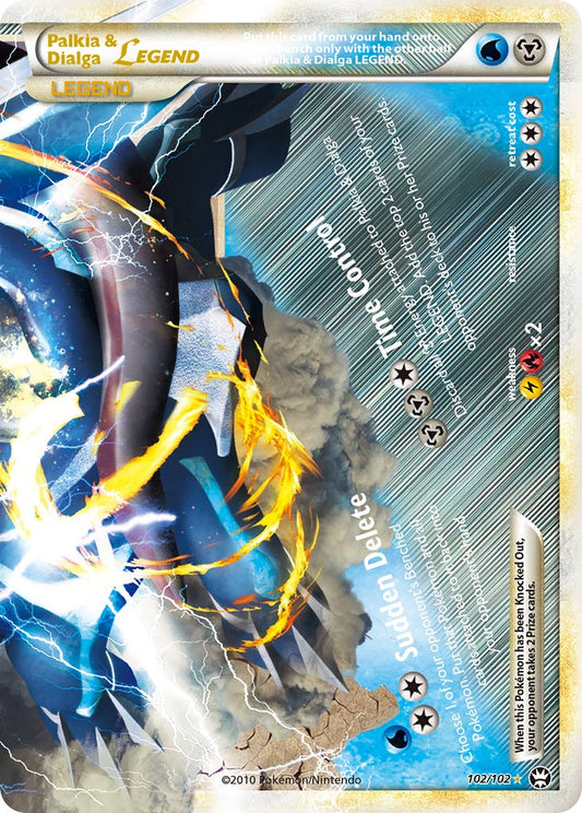 Palkia & Dialga LEGEND | Triumphant | HeartGold & SoulSilver | 102/102 | New Mint | LEGEND