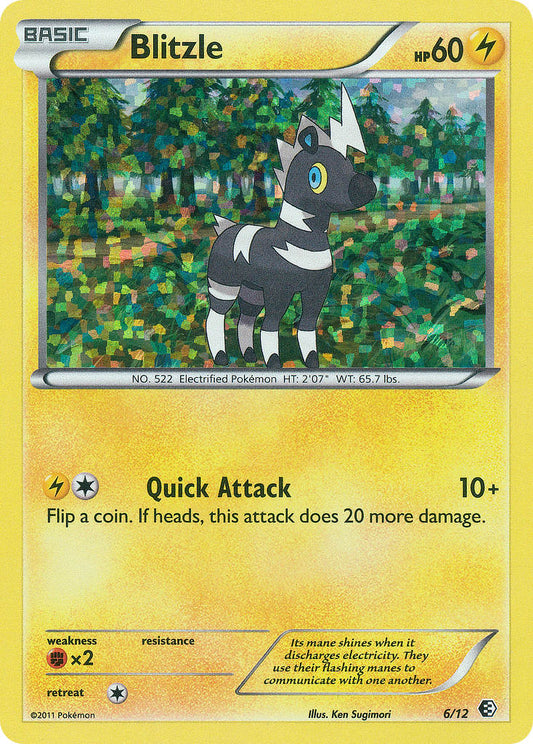 Blitzle | McDonald's Collection 2011 | Black & White | 6/12 | New Mint | No Rarity