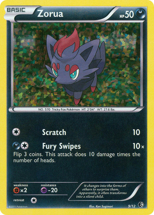 Zorua | McDonald's Collection 2011 | Black & White | 9/12 | New Mint | No Rarity