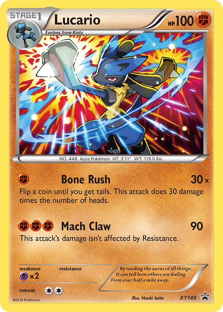 Lucario | XY-140 | XY | New Mint | Promo