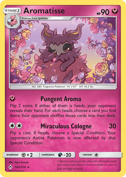 Aromatisse | Unbroken Bonds | Sun & Moon | 142/214 | New Mint | Rare