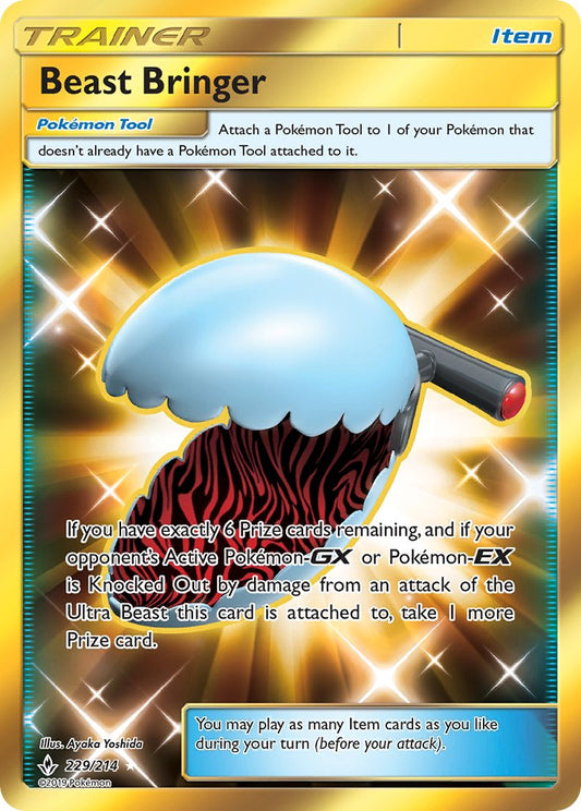 Beast Bringer | Unbroken Bonds | Sun & Moon | 229/214 | New Mint | Rare Secret