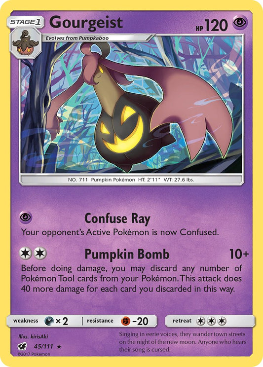 Gourgeist | Crimson Invasion | Sun & Moon | 45/111 | New Mint | Rare