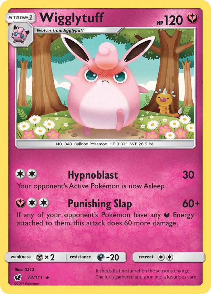 Wigglytuff | Crimson Invasion | Sun & Moon | 72/111 | New Mint | Rare