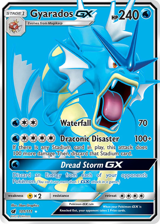 Gyarados GX | Crimson Invasion | Sun & Moon | 101/111 | New Mint | Ultra Rare