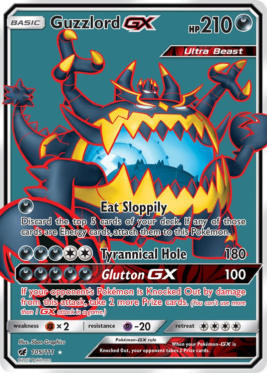 Guzzlord GX | Crimson Invasion | Sun & Moon | 105/111 | New Mint | Ultra Rare
