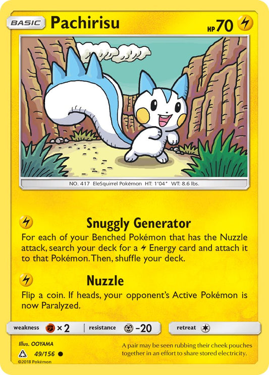Pachirisu | Ultra Prism | Sun & Moon | 49/156 | New Mint | Common