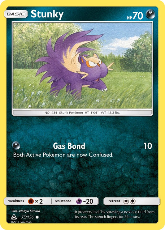 Stunky | Ultra Prism | Sun & Moon | 75/156 | New Mint | Common
