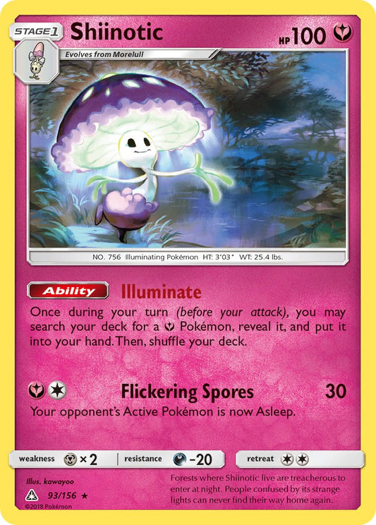 Shiinotic | Ultra Prism | Sun & Moon | 93/156 | New Mint | Rare