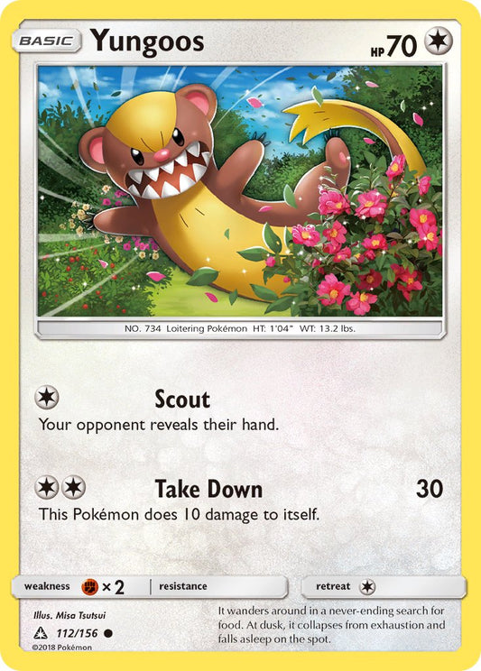 Yungoos | Ultra Prism | Sun & Moon | 112/156 | New Mint | Common