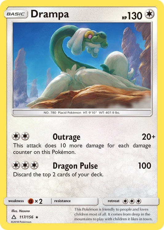 Drampa | Ultra Prism | Sun & Moon | 117/156 | New Mint | Rare Holo