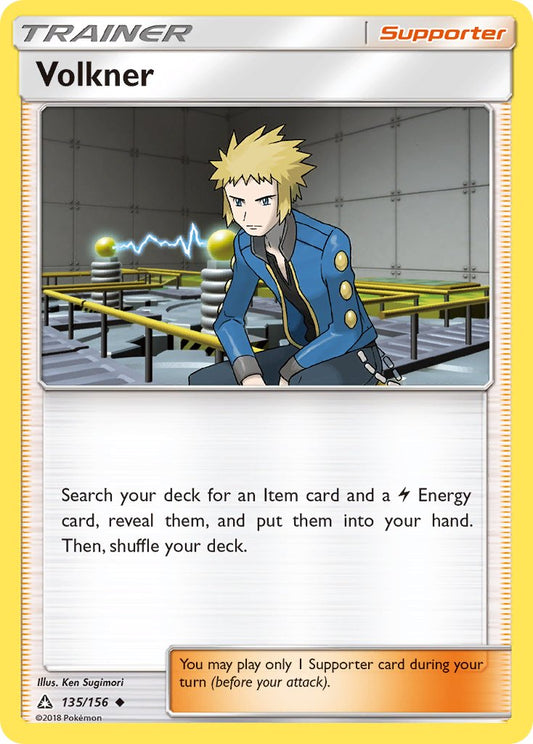 Volkner | Ultra Prism | Sun & Moon | 135/156 | New Mint | Uncommon