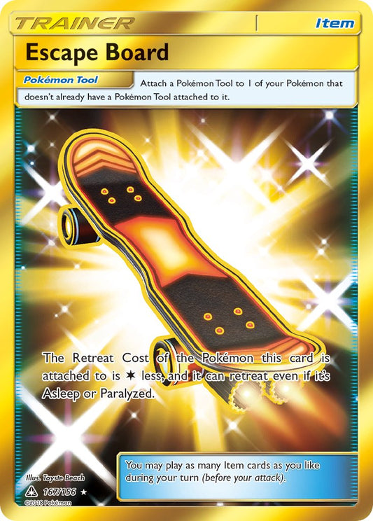 Escape Board | Ultra Prism | Sun & Moon | 167/156 | New Mint | Rare Secret