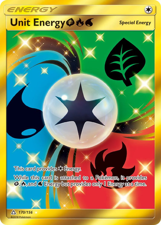Unit Energy {G}{R}{W} | Ultra Prism | Sun & Moon | 170/156 | New Mint | Rare Secret