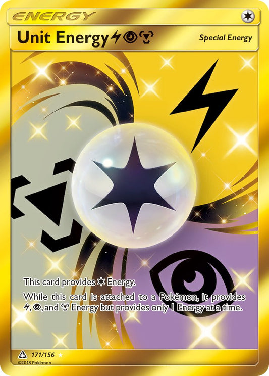 Unit Energy {L}{P}{M} | Ultra Prism | Sun & Moon | 171/156 | New Mint | Rare Secret