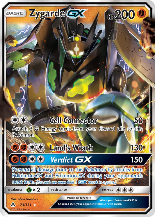 Zygarde GX | Forbidden Light | Sun & Moon | 73/131 | New Mint | Rare Holo GX