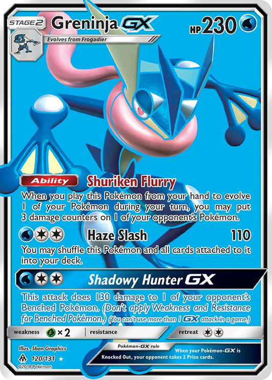 Greninja GX | Forbidden Light | Sun & Moon | 120/131 | New Mint | Ultra Rare