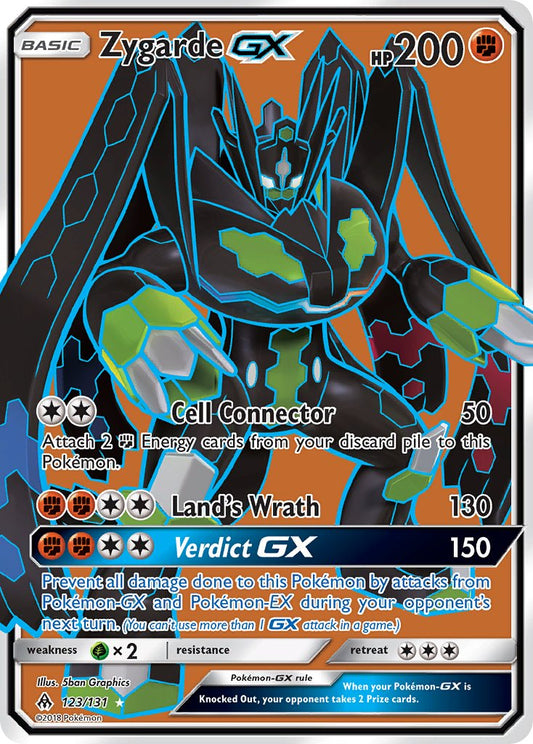 Zygarde GX | Forbidden Light | Sun & Moon | 123/131 | New Mint | Ultra Rare