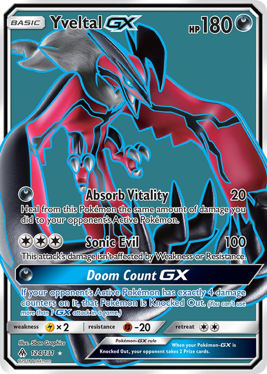 Yveltal GX | Forbidden Light | Sun & Moon | 124/131 | New Mint | Ultra Rare