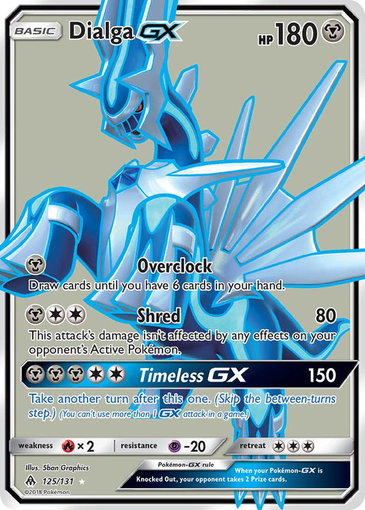 Dialga GX | Forbidden Light | Sun & Moon | 125/131 | New Mint | Ultra Rare