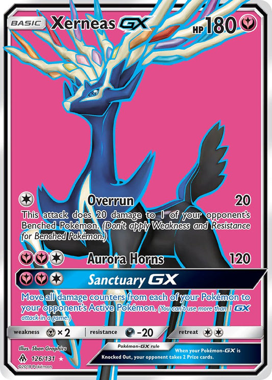 Xerneas GX | Forbidden Light | Sun & Moon | 126/131 | New Mint | Ultra Rare