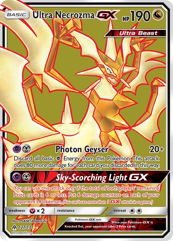 Ultra Necrozma GX | Forbidden Light | Sun & Moon | 127/131 | New Mint | Ultra Rare