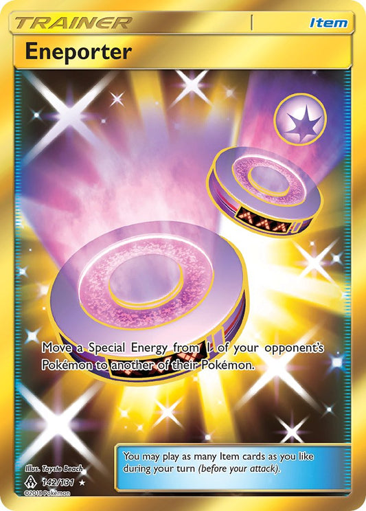 Eneporter | Forbidden Light | Sun & Moon | 142/131 | New Mint | Rare Secret